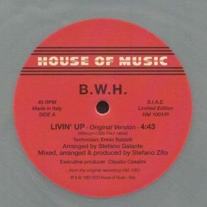 B.W.H. – Livin' Up (Original Version) / Stop (Original Version)